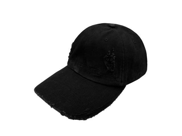 BLR BLR Curved Logo Damaged Denim Cap Black - view 1