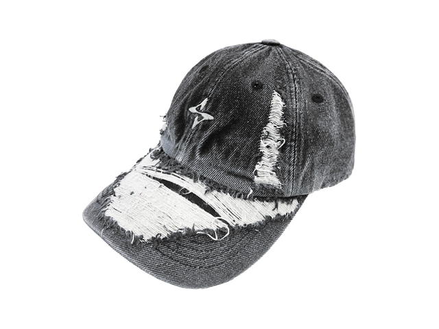 BLR BLR Grunge Denim Cap Black White - view 1