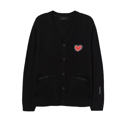 Blvck Blvck x Keith Haring' Heart Cardigan