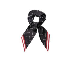 Buy Bally Twilly Scarf Black at Sasom – Authentic and Ready to Ship