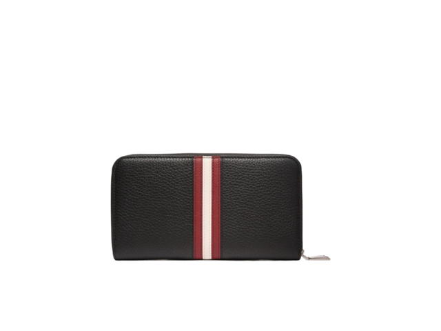 Bally Bally Logo Print Leather Wallet Black - view 2