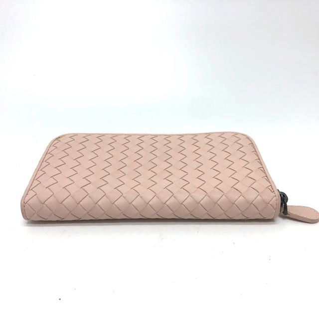 Bottega Veneta BOTTEGA VENETA 114076 Intrecciato Zip Around Long Wallet Leather pink - view 3