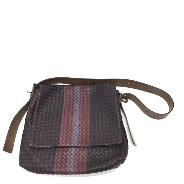 Bottega Veneta BOTTEGA VENETA 161314 Intrecciato Messenger Shoulder Shoulder Bag Leather Brown - view 1