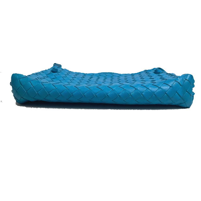 Bottega Veneta BOTTEGA VENETA 245354 Intrecciato Nodini Pochette Shoulder Bag Lamb Leather blue - view 3