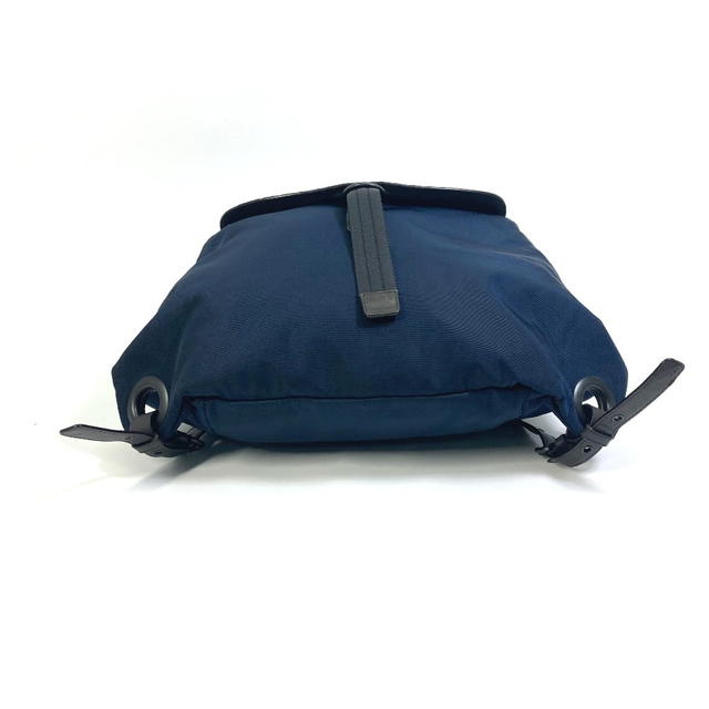 Bottega Veneta BOTTEGA VENETA 409595 Intrecciato Backpack Nylon / Leather Navy x Brown - view 4
