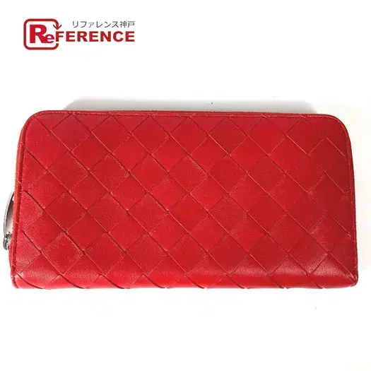 Buy BOTTEGA VENETA 593217 Long wallet Intrecciato Zip Around Long Wallet Leather Red at Sasom – Authentic and Ready to Ship