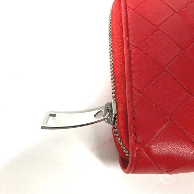 Bottega Veneta BOTTEGA VENETA 593217 Long wallet Intrecciato Zip Around Long Wallet Leather Red - view 5