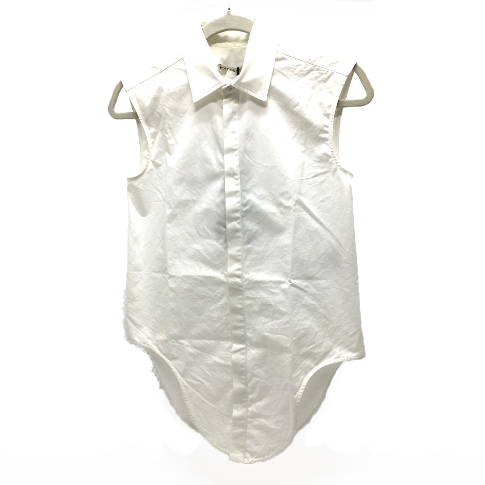 Bottega Veneta BOTTEGA VENETA 600083VKECO Wing Shirt Sleeveless Shirt Y shirt Tops Cotton White