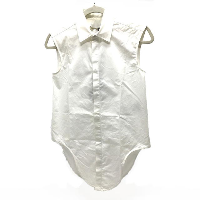 Bottega Veneta BOTTEGA VENETA 600083VKECO Wing Shirt Sleeveless Shirt Y shirt Tops Cotton White - view 1