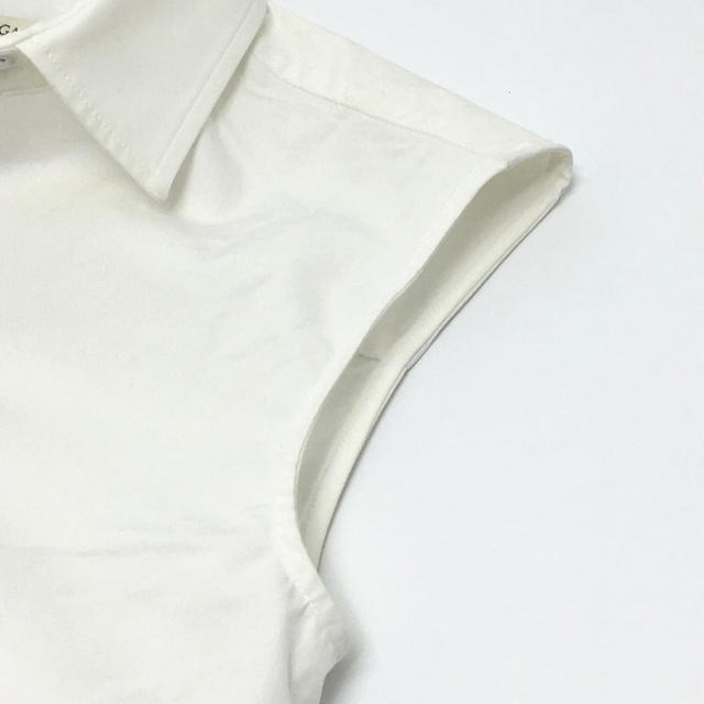 Bottega Veneta BOTTEGA VENETA 600083VKECO Wing Shirt Sleeveless Shirt Y shirt Tops Cotton White - view 4