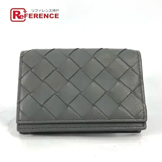 Buy BOTTEGA VENETA 605720 Bifold Intrecciato Card Case Leather gray at Sasom – Authentic and Ready to Ship