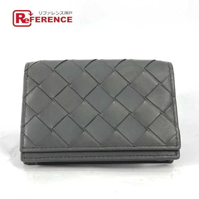Bottega Veneta BOTTEGA VENETA 605720 Bifold Intrecciato Card Case Leather gray - view 1