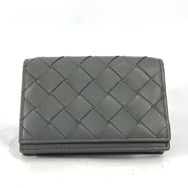 Bottega Veneta BOTTEGA VENETA 605720 Bifold Intrecciato Card Case Leather gray - view 2