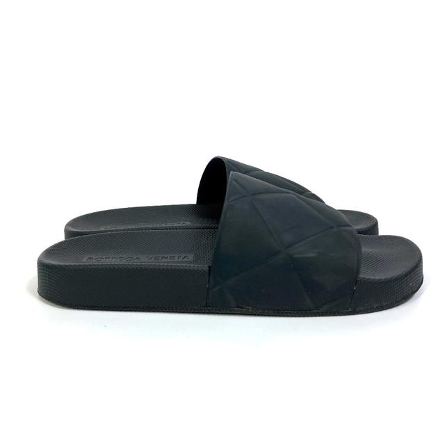 Bottega Veneta BOTTEGA VENETA 640050 flat intre slider Slide sandals Sandals rubber Black - view 4