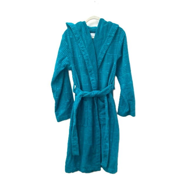 Bottega Veneta BOTTEGA VENETA 656097 Hooded Intrecciato pattern terry bathrobe loungewear - view 2