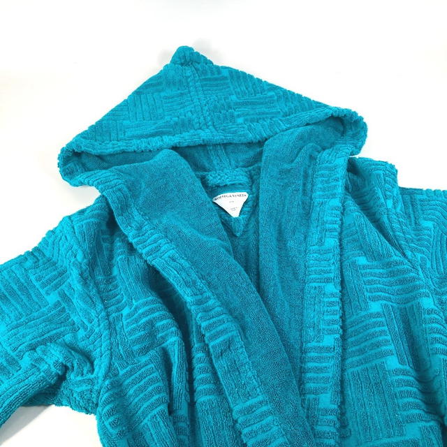 Bottega Veneta BOTTEGA VENETA 656097 Hooded Intrecciato pattern terry bathrobe loungewear - view 4