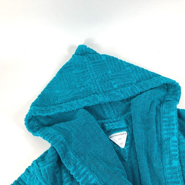 Bottega Veneta BOTTEGA VENETA 656097 Hooded Intrecciato pattern terry bathrobe loungewear - view 5
