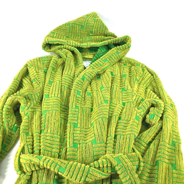 Bottega Veneta BOTTEGA VENETA 656097 Intrecciato Hooded Bathrobe Logo pile long gown loungewear - view 4