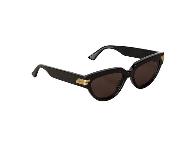 Bottega Veneta Bottega Veneta Acetate Cat Eye Sunglasses Black-Grey - view 2