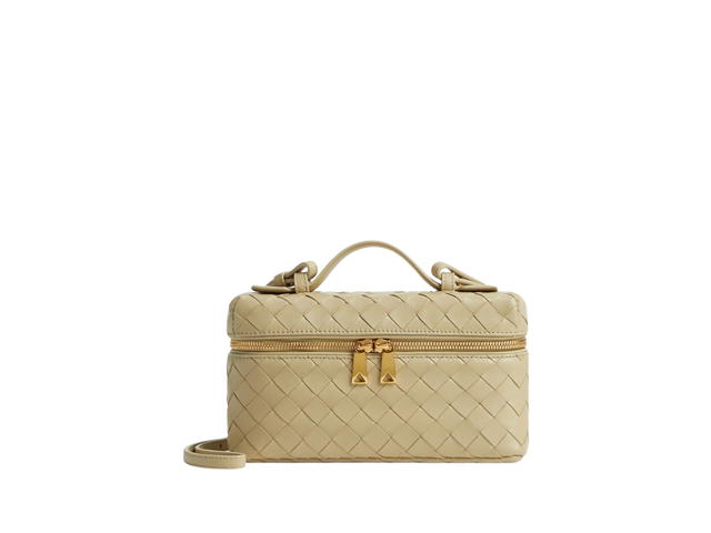 Bottega Veneta Bottega Veneta Bang Vanity Case In Calfskin With Gold Finish Hardware Light Butterscotch - view 1