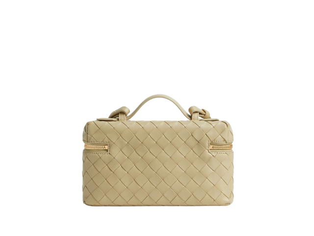 Bottega Veneta Bottega Veneta Bang Vanity Case In Calfskin With Gold Finish Hardware Light Butterscotch - view 2