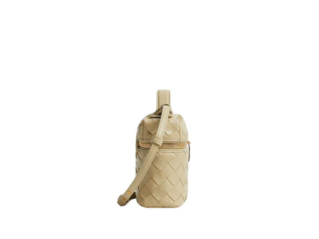 Bottega Veneta Bottega Veneta Bang Vanity Case In Calfskin With Gold Finish Hardware Light Butterscotch - view 4