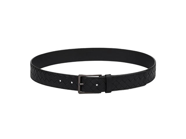 Bottega Veneta Bottega Veneta Belt 35 MM In Calfskin Leather With Brunito-finish Buckle Black - view 1