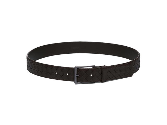 Bottega Veneta Bottega Veneta Belt 35 MM In Calfskin Leather With Brunito-finish Buckle Espresso - view 1
