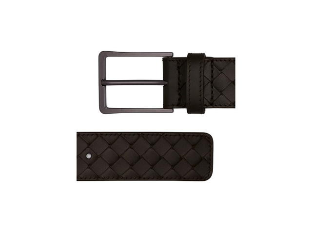 Bottega Veneta Bottega Veneta Belt 35 MM In Calfskin Leather With Brunito-finish Buckle Espresso - view 2
