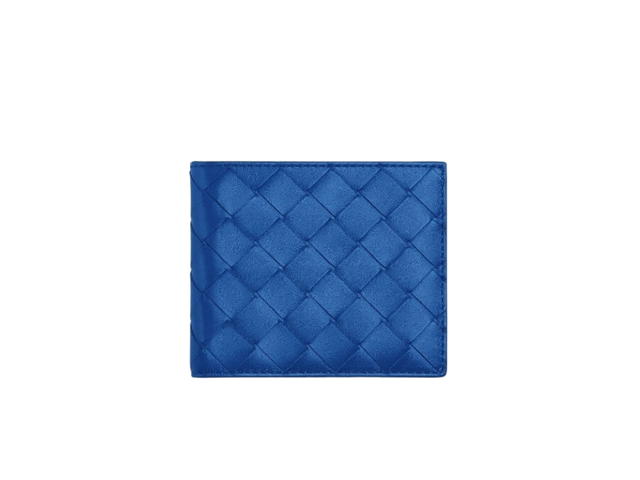 Bottega Veneta Bottega Veneta Bi-Fold Wallet In Calfskin Leather Cobalt - view 1