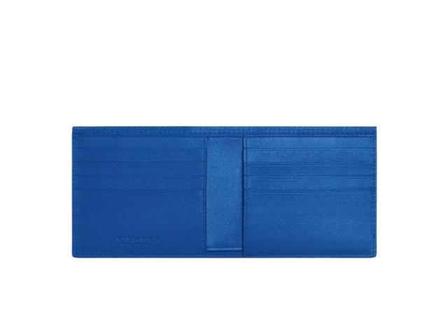 Bottega Veneta Bottega Veneta Bi-Fold Wallet In Calfskin Leather Cobalt - view 3