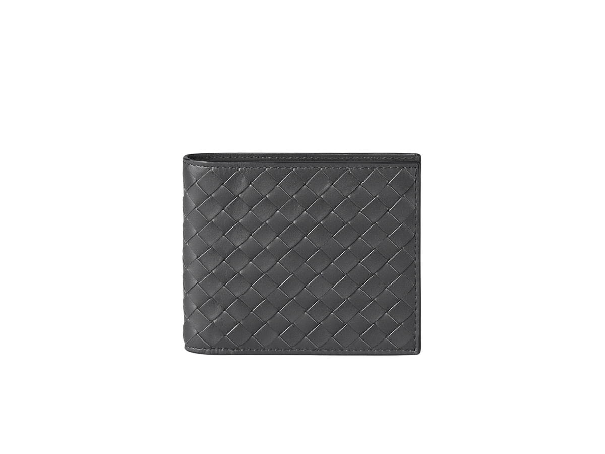 Bottega Veneta Bottega Veneta Bi-fold Wallet In Intrecciato Leather With Eight Card Slots Ardoise