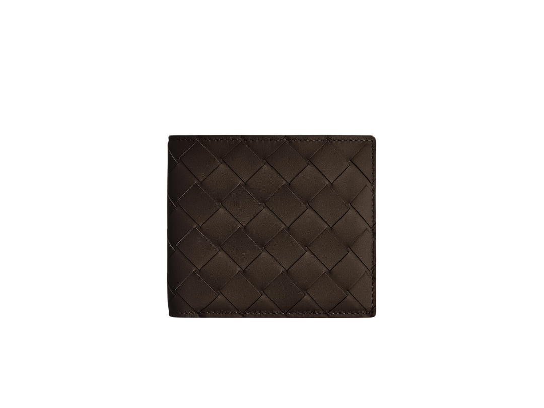 Bottega Veneta Bottega Veneta Bi-Fold Wallet With Coin Purse In Calfskin With Silver Finish Hardware Fondant