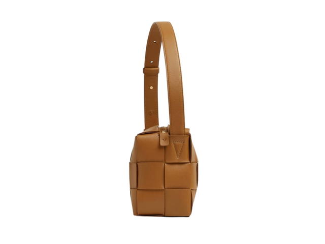 Bottega Veneta Bottega Veneta Brick Cassette In Calfskin With Silver Finish Hardware Camel - view 2