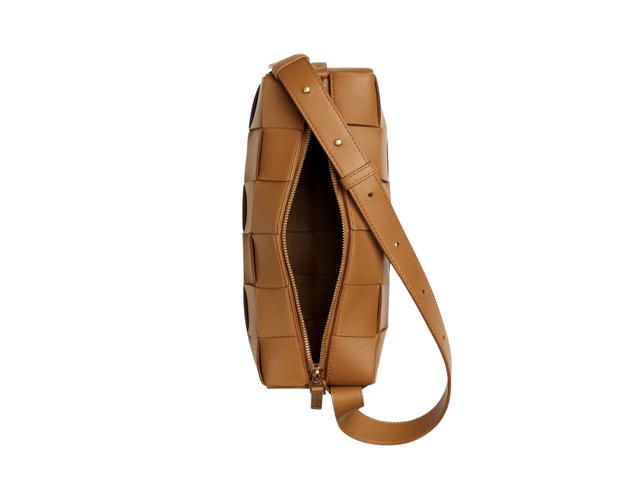 Bottega Veneta Bottega Veneta Brick Cassette In Calfskin With Silver Finish Hardware Camel - view 3