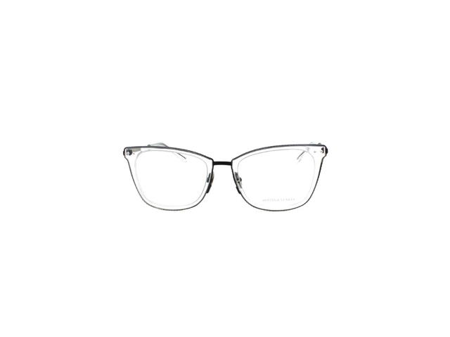 Bottega Veneta Bottega Veneta BV0065O Glasses In Clear Stainless Steel Frame With Demo Lens - view 2