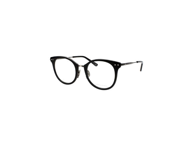 Bottega Veneta Bottega Veneta BV0066O Glasses In Black Stainless Steel Frame With Demo Lens - view 1