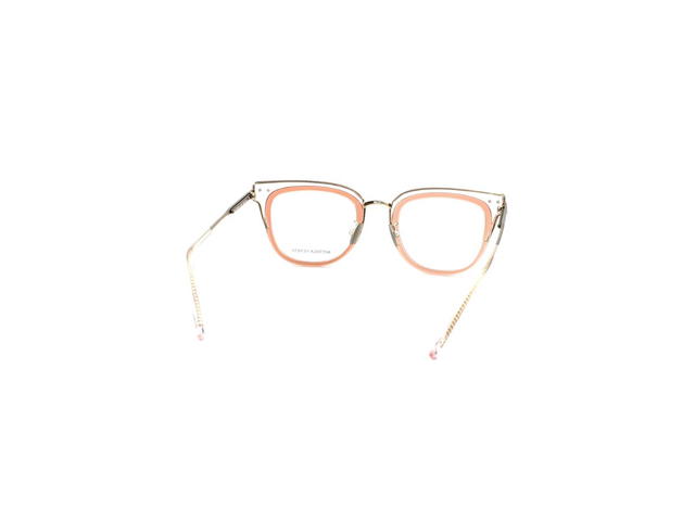 Bottega Veneta Bottega Veneta BV0124O Glasses In Pink-Gold Stainless Steel Frame With Demo Lens - view 4