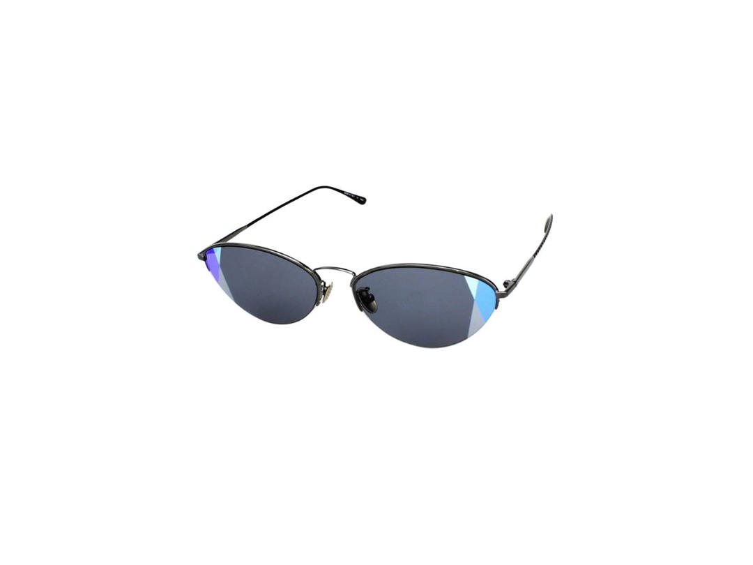 Bottega Veneta Bottega Veneta BV0245S Sunglasses In Black Metal Frame With Mirror Lens
