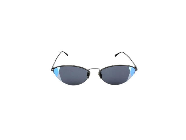 Bottega Veneta Bottega Veneta BV0245S Sunglasses In Black Metal Frame With Mirror Lens - view 2