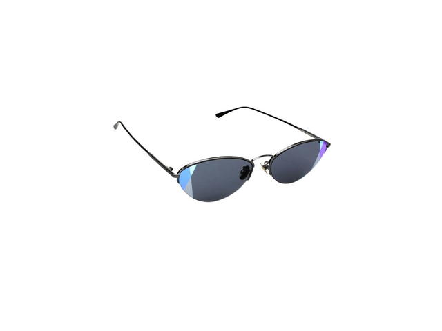 Bottega Veneta Bottega Veneta BV0245S Sunglasses In Black Metal Frame With Mirror Lens - view 3