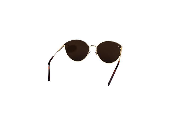 Bottega Veneta Bottega Veneta BV0259S Sunglasses In Gold Metal Frame With Brown Lens - view 4