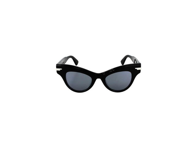 Bottega Veneta Bottega Veneta BV1004S Sunglasses In Black Plastic Frame With Grey Lens - view 2