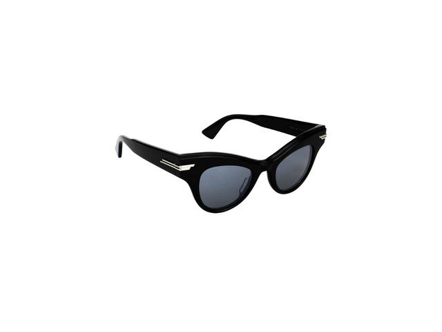 Bottega Veneta Bottega Veneta BV1004S Sunglasses In Black Plastic Frame With Grey Lens - view 3