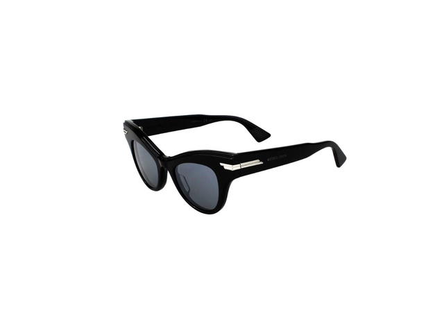 Bottega Veneta Bottega Veneta BV1004S Sunglasses In Black Plastic Frame With Grey Lens - view 5