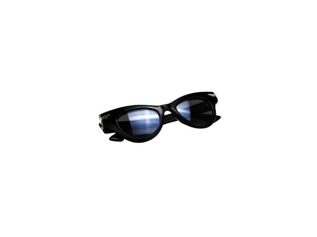 Bottega Veneta Bottega Veneta BV1004S Sunglasses In Black Plastic Frame With Grey Lens - view 6