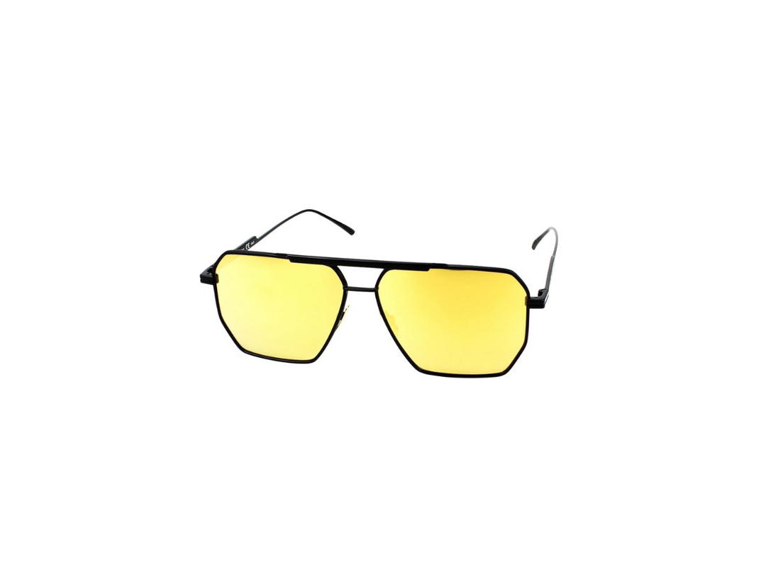 Bottega Veneta Bottega Veneta BV1012S Sunglasses In Black Metal Frame With Mirror Lens