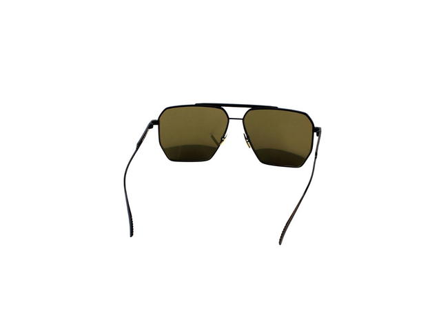 Bottega Veneta Bottega Veneta BV1012S Sunglasses In Black Metal Frame With Mirror Lens - view 4