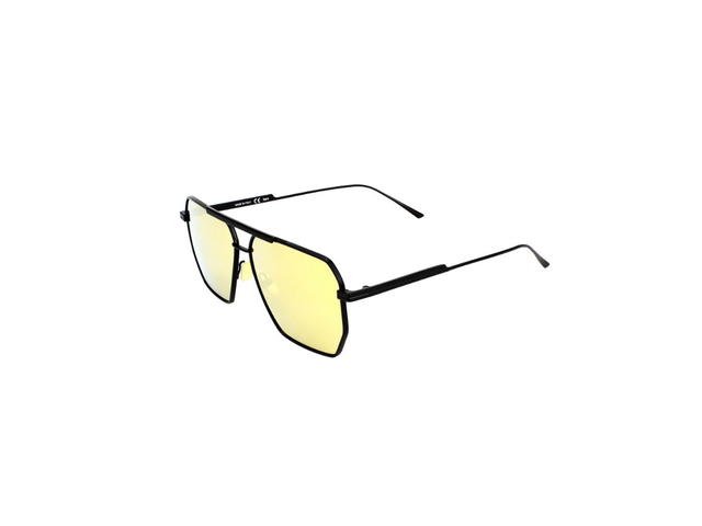 Bottega Veneta Bottega Veneta BV1012S Sunglasses In Black Metal Frame With Mirror Lens - view 5