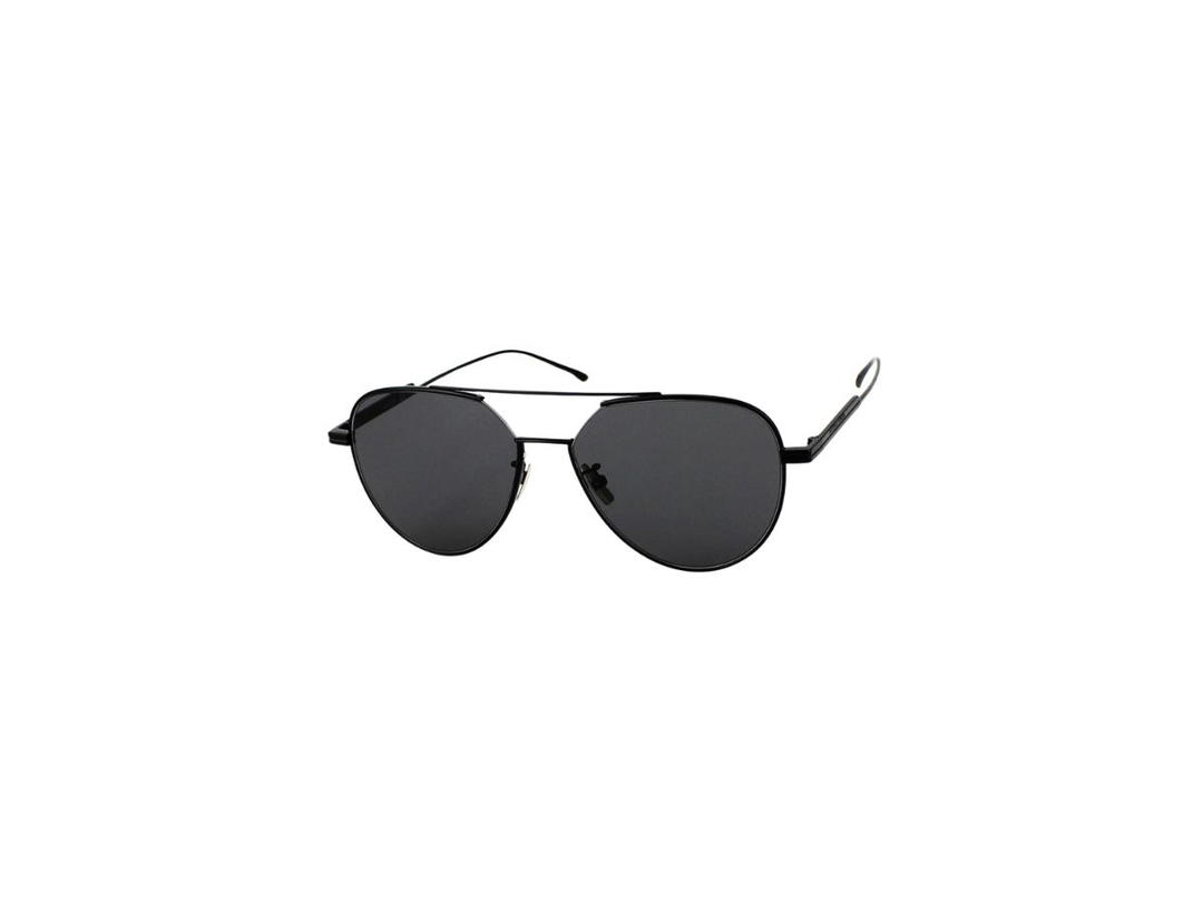 Bottega Veneta Bottega Veneta BV1013SK Sunglasses In Black Metal Frame With Grey Lens